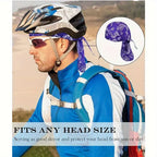 5 Pack Paisley Bandana Head Wraps Breathable Tie Back Skull Caps